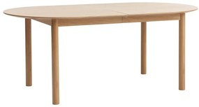 Rozkładany stół z blatem w dekorze dębu 100x190 cm Gallina – Unique Furniture
