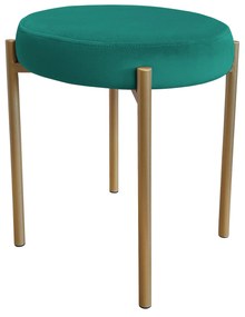 TABORET DIOR STOŁEK LOFT metal podstawa złota MG20