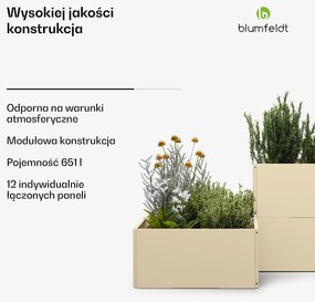 Blumfeldt Versagrow podwyższana grządka z 12 modułami