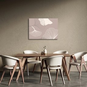 Obraz - Beżowe liście N⁰1 (70x50 cm)