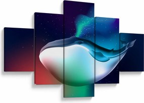 Obraz - Kosmiczny wieloryb (125x70 cm)