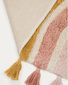 Bawełniany dywan dziecięcy odpowiedni do prania/tkany ręcznie w kolorze kości słoniowej 90x150 cm Tadea – Kave Home