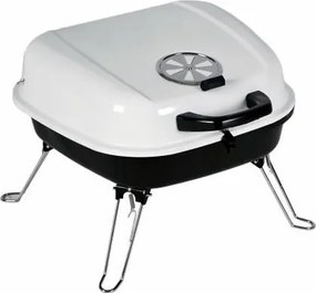 Grill ogrodowy Gart turystyczny przenośny na węgiel drzewny biały