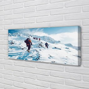 Obraz na płótnie Zdobywanie Zimowych Szczytów
