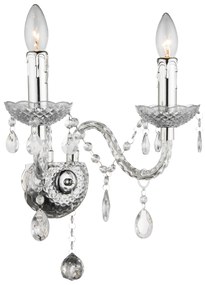 KINKIET ŚCIENNY EBT017-2W Transparentny