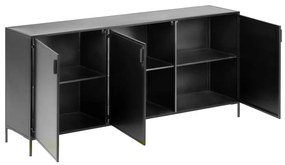 Czarna stalowa komoda 160x72x35 cm Shantay – Kave Home