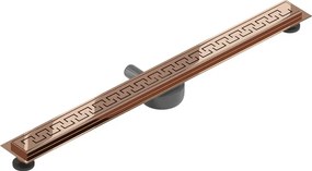 Mexen Flat 360° M15 odpływ liniowy obrotowy 80 cm, różowe złoto - 1624080-40