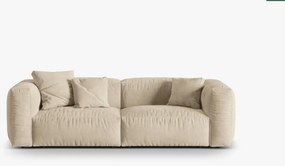 OUTLET Sofa 3-osobowa welurowa jasny beż 240/106/75 Martina od Micadoni