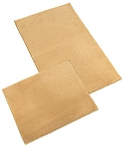 Bellatex Zestaw dywaników łazienkowych bez wycięcia BANYGOLD brązowy, 60 x 100, 60 x 50 cm