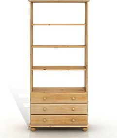 Regał z drewna litego 3S na kulach