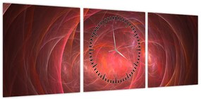 Nowoczesney abstrakcyjny obraz (z zegarem) (90x30 cm)