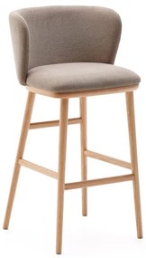 Jasnobrązowy hoker (wysokość siedziska 75,5 cm) Ciselia – Kave Home