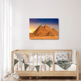 Obraz na szkle - piramidy egipskie (70x50 cm)