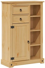 Wysoka szafka łazienkowa z półkami i szufladą C6-D30