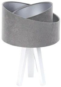Lampa stołowa GEMSTONE szara/srebrna/biała BPS KONCEPT