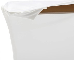 Outsunny Parasol Ogrodowy Zewnętrzny 3-stopniowy Bambus i Poliester 180 ㎡ Kremowy Ochrona UV Ø25x23m | Aosom PL