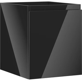 Mexen Orio szafka łazienkowa podumywalkowa 40 cm, 1 szuflada, czarna połysk - 91A10-04047-1-BF70