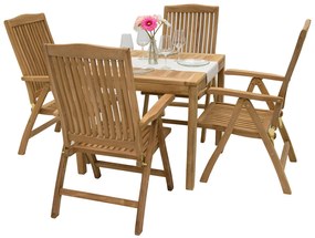 Zestaw ogrodowy teak LAGUNA QUATRO 1 + 4