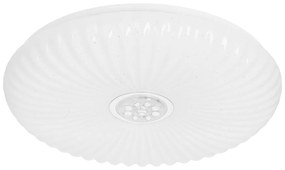 Biała lampa sufitowa LED ze zdalnym sterowaniem i ściemniaczem 38x38 cm Perola – Candellux Lighting