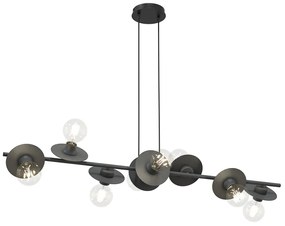 Czarna duża lampa wisząca z regulacją - 4X D160 S4-G07