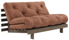Pomarańczowomiedziana rozkładana sofa 140 cm Roots – Karup Design