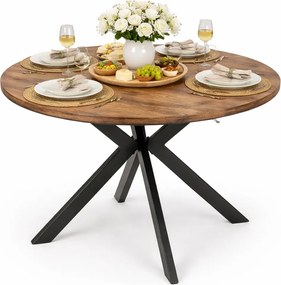 Nowoczesny rozkładany stół okrągły dąb rustykalny Z9-W82