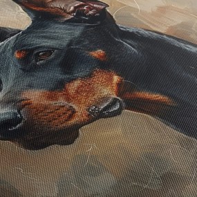 Obraz - Portret Dobrmana (125x70 cm)