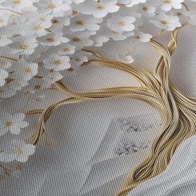 Obraz – Eleganckie drzewo życia 3D pełne kwiatów (170x50 cm)