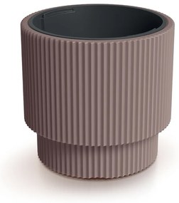 Donica ogrodowa z wkładem Milly 39,5 x 39,5 x 37,5 cm marsala PROSPERPLAST