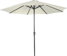 MIADOMODO Parasol z rączką 250 cm, kremowy
