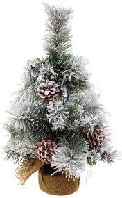 Sztuczna choinka z ośnieżonymi gałązkami, stroik, 50 cm
