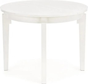 Okrągły stół do jadalni z funkcją rozkładania Sorbus biały