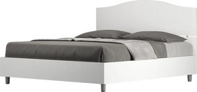 Łóżko wyposażone w stelaż z listwami 160x200 Frassino biała Dores