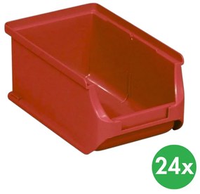 Allit Plastikowe pojemniki PLUS 2, 102 x 160 x 75 mm, czerwone, 24 szt.