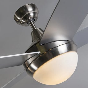 Stalowy wentylator sufitowy z pilotem - Cool 52