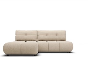 Masseno Narożnik CORSO z funkcją spania i pojemnikiem na pościel Narozniki L, Rozkładana sofa - Beżowy, NOW OR NEVER 05