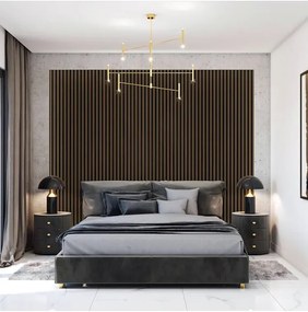 Lamele ścienne 12 szt. orzech K9-P33