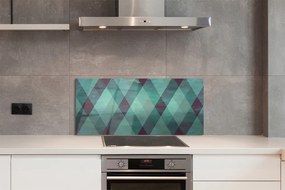 Szklany Panel Modernistyczny Wzór Diamentów