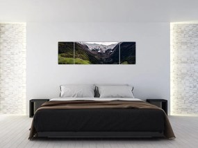 Obraz - Dolina pod górami (170x50 cm)