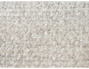 Beżowe tapicerowane łóżko dwuosobowe ze stelażem 160x200 cm Makana – Makamii