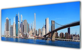 Panel Kuchenny Sylwetka Mostu Nad Rzeką