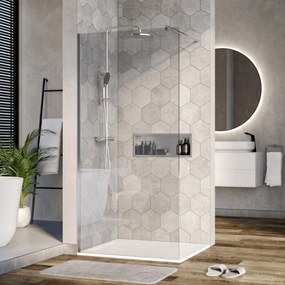 Ścianka prysznicowa Walk-In EX101 szkło z powłoką Nano