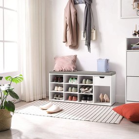 Szafka na buty Sinda 24 z poduszką na siedzisku