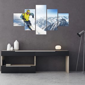 Obraz - Narciarz (125x70 cm)