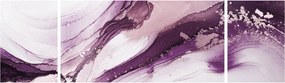 Obraz - Fioletowy płyn artystyczny (170x50 cm)