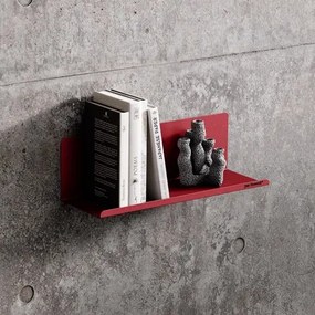 Metalowa półka ścienna Modern Joanne 40 cm, kolor czerwony