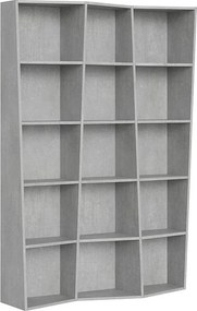 Nowoczesne regały trek 3 modułowe Cementu