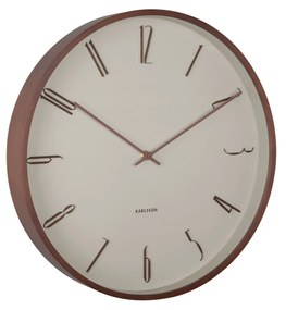 Karlsson 6014WG designerski zegar ścienny beżowy,średnica  40 cm