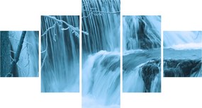 Obraz - lodowe wodospady (125x70 cm)