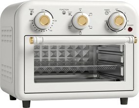 HOMCOM Frytkownica na gorące powietrze 12 l Mini piekarnik z termoobiegiem, 5 programów, blacha i kosz, 1200 W, nadaje się do zmywarki | Aosom PL